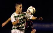 30 September 2005; Lee Roche, Shamrock Rovers, in action against Sean Dillon, Longford Town. eircom league, Premier Division, Shamrock Rovers v Longford Town, Dalymount Park, Dublin. Picture credit: Matt Browne / SPORTSFILE