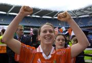2 October 2005; Cork's Mary O'Connor celebrates after victory. TG4 Ladies All-Ireland Senior Football Championship Final, Galway v Cork, Croke Park, Dublin. Picture credit: Damien Eagers / SPORTSFILE