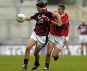 2 October 2005; Niamh Fahy, Galway, in action against Ciara Walsh, Cork. TG4 Ladies All-Ireland Senior Football Championship Final, Galway v Cork, Croke Park, Dublin. Picture credit: Brian Lawless / SPORTSFILE