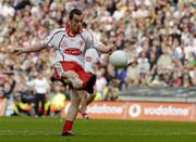 25 September 2005; Brian McGuigan, Tyrone. Bank of Ireland All-Ireland Senior Football Championship Final, Kerry v Tyrone, Croke Park, Dublin. Picture credit; Damien Eagers/ SPORTSFILE *** Local Caption *** Any photograph taken by SPORTSFILE during, or in connection with, the 2005 Bank of Ireland All-Ireland Senior Football Final which displays GAA logos or contains an image or part of an image of any GAA intellectual property, or, which contains images of a GAA player/players in their playing uniforms, may only be used for editorial and non-advertising purposes.  Use of photographs for advertising, as posters or for purchase separately is strictly prohibited unless prior written approval has been obtained from the Gaelic Athletic Association.