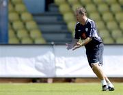 6 October 2005; Republic of Ireland manager Brian Kerr makes a point during squad training. Tsirion Stadium, Limassol, Cyprus. Picture credit: Brendan Moran / SPORTSFILE