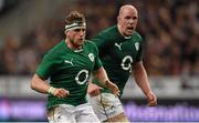 15 March 2014; Jamie Heaslip, left, and Paul O'Connell, Ireland. RBS Six Nations Rugby Championship 2014, France v Ireland, Stade De France, Saint Denis, Paris, France. Picture credit: Stephen McCarthy / SPORTSFILE