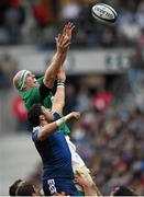 15 March 2014; Paul O'Connell, Ireland, in action against Damien Chouly, France. RBS Six Nations Rugby Championship 2014, France v Ireland, Stade De France, Saint Denis, Paris, France. Picture credit: Stephen McCarthy / SPORTSFILE