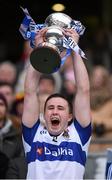 17 March 2014; Kevin Bonnie, St Vincent's, lifts the Andy Merrigan Cup. AIB GAA Football All-Ireland Senior Club Championship Final, Castlebar Mitchels, Mayo, v St Vincent's, Dublin. Croke Park, Dublin. Picture credit: Stephen McCarthy / SPORTSFILE