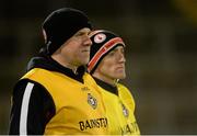 19 March 2014; Tyrone manager Feargal Logan, right, and assistant manager Brian Dooher. Cadbury Ulster GAA Football U21 Championship, Quarter-Final, Cavan v Tyrone, Kingspan Breffni Park, Cavan. Picture credit: Oliver McVeigh / SPORTSFILE