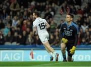 8 March 2014; Darroch Mulhall, Kildare, celebrates scoring a goal past Stephen Cluxton, right, Dublin. Allianz Football League, Division 1, Round 4, Dublin v Kildare, Croke Park, Dublin. Picture credit: Piaras Ó Mídheach / SPORTSFILE