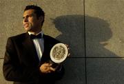 30 September 2005; The Guinness Hurling Legends Team was unveiled at a gala awards ceremony in the Guinness Storehouse. Pictured is Cork captain Seán Óg O'hAilpín, who was one of the most voted for players in the entire 75 player short-list. A short-list of 75 players was selected by a panel of GAA media back in early June, and voting opened up to the public through a website, www.guinnesshurling.ie on Sunday 26th June, the day of the Munster Final. The last votes were cast just before midnight on Monday 12th September. The players were selected on performances from 1995 to 2005. Clarion Hotel, Dublin. Picture credit; Brendan Moran / SPORTSFILE