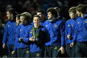 21 March 2014; Leinster captain Andrew Feeney and his team-mates during a lap of honour at half-time at the Celtic League 2013/14, Round 17, match between Leinster and Zebre. RDS, Ballsbridge, Dublin. Picture credit: Matt Browne / SPORTSFILE