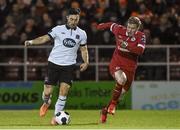 22 March 2014; Richie Towell, Dundalk, in action against Jeff Henderson, Sligo Rovers. Airtricity League Premier Division, Sligo Rovers v Dundalk, The Showgrounds, Sligo. Picture credit: Ramsey Cardy / SPORTSFILE