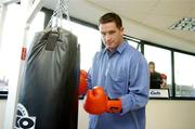 27 September 2005; Boxer Kevin McBride at the Cuts Fitness for Men Gym. Walkinstown, Dublin. Picture credit; Pat Murphy / SPORTSFILE