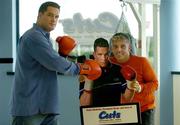27 September 2005; Boxer Kevin McBride with John Gennaro, owner of Cuts Fitness for Men. Walkinstown, Dublin. Picture credit; Pat Murphy / SPORTSFILE