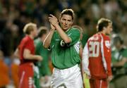12 October 2005; Matt Holland, Republic of Ireland, pictured after the final whistle against, Switzerland. FIFA 2006 World Cup Qualifier, Group 4, Republic of Ireland v Switzerland, Lansdowne Road, Dublin. Picture credit: Matt Browne / SPORTSFILE