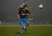 14 October 2005; Shane Robinson, Drogheda United, in action against Liam Kearney, Cork City. eircom League, Premier Division, Cork City v Drogheda United, Turners Cross, Cork. Picture credit: David Maher / SPORTSFILE