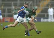 16 October 2005; Matthew Ryan, Drom-Inch, in action against Brendan Carroll, Thurles Sarsfields. Tipperary County Senior Hurling Final, Drom-Inch v Thurles Sarsfields, Semple Stadium, Thurles, Co. Tipperary. Picture credit: Damien Eagers / SPORTSFILE