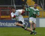 16 October 2005; Niall Buckley, Muskerry, in action against Pat Collins, Dohenys. Cork County Football Semi-Final, Muskerry v Dohenys, Pairc Ui Chaoimh, Cork. Picture credit: Brendan Moran / SPORTSFILE