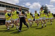 17 October 2005; Anthony Lynch, Dessie Dolan and GAA President Sean Kelly during a training session in advance of the Fosters International Rules game between Australia and Ireland. Claremont, Perth, Western Australia. Picture credit; Ray McManus / SPORTSFILE