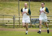 17 October 2005; Referees Michael Collins, left, and David Coldrick during a training session in advance of the Fosters International Rules game between Australia and Ireland. Claremont, Perth, Western Australia. Picture credit; Ray McManus / SPORTSFILE