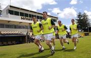 17 October 2005; Padraic Joyce, Ronan Clarke, Stephen O'Neill and Brian McGuigan during a training session in advance of the Fosters International Rules game between Australia and Ireland. Claremont, Perth, Western Australia. Picture credit; Ray McManus / SPORTSFILE