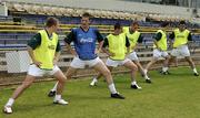 17 October 2005; Ross Munnelly, Michael McVeigh, Brian McGuigan, Benny Coulter, Ronan Clarke and Padraic Joyce, during a training session in advance of the Fosters International Rules game between Australia and Ireland. Claremont, Perth, Western Australia. Picture credit; Ray McManus / SPORTSFILE