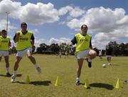 18 October 2005; Ryan McMeniman and Brian Dooher, Tyrone, during a training session, at the Mandurah Football and Sports Club, in advance of the Fosters International Rules game between Australia and Ireland. Mandurah Football and Sports Club, Rushton Park, Mandurah, Perth, Western Australia. Picture credit; Ray McManus / SPORTSFILE