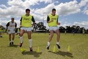 18 October 2005; Sean Og O hAilpin, Cork, and Sean Cavanagh, Tyrone, during a training session, at the Mandurah Football and Sports Club, in advance of the Fosters International Rules game between Australia and Ireland. Mandurah Football and Sports Club, Rushton Park, Mandurah, Perth, Western Australia. Picture credit; Ray McManus / SPORTSFILE