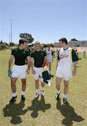 18 October 2005; Bryan Cullen, Ross Munnelly and Ronan Clarke at a training session, at the Mandurah Football and Sports Club, in advance of the Fosters International Rules game between Australia and Ireland. Mandurah Football and Sports Club, Rushton Park, Mandurah, Perth, Western Australia. Picture credit; Ray McManus / SPORTSFILE