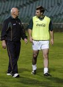 19 October 2005; Selector Mickey Whelan and Dublin's Bryan Cullen during a training session, at the Subiaco Oval, in advance of the Fosters International Rules game between Australia and Ireland. Subiaco Oval, Perth, Western Australia. Picture credit; Ray McManus / SPORTSFILE