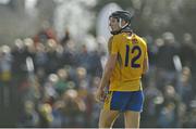 23 March 2014; Shane Golden, Clare, leaves the field after he was sent  off by referee Diarmuid Kirwan. Allianz Hurling League Division 1A Round 5, Clare v Galway, Cusack Park, Ennis, Co. Clare. Picture credit: Ray Ryan / SPORTSFILE