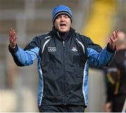 23 March 2014; Dublin manager Anthony Daly reacts during the closing stages of the game. Allianz Hurling League Division 1A Round 5, Tipperary v Dublin. Semple Stadium, Thurles, Co. Tipperary. Picture credit: Stephen McCarthy / SPORTSFILE