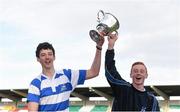 23 March 2014; Blackrock College's Ross Deegan, left, and James McEvoy with the cup after the match. Beauchamps Leinster Schools Junior Cup Final, Blackrock College v Belvedere College, Tallaght Stadium, Tallaght, Dublin. Picture credit: Ramsey Cardy / SPORTSFILE