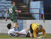 22 March 2014; Connor Ellis, Cork City, after scoring his side's thrid goal. SSE Airtricity U19 League Elite Division, Drogheda United v Cork City, United Park, Drogheda, Co. Louth. Picture credit: Stephen McCarthy / SPORTSFILE