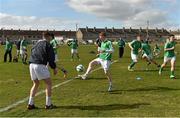23 March 2014; St Michael's FC players warm-up before the game. FAI Junior Cup, Quarter-Final, Carew Park FC v St Michaels FC, Carew Park, Limerick. Picture credit: Diarmuid Greene / SPORTSFILE