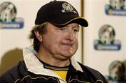 20 October 2005; The Australian manager Kevin Sheedy during the final Press Conference advance of the Fosters International Rules game between Australia and Ireland, Sheraton Perth Hotel, Adelaide Terrace, Perth, Western Australia. Picture credit; Ray McManus / SPORTSFILE