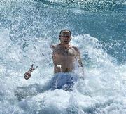 20 October 2005; Brian Dooher during a swim, in the Indian Ocean, at Cottesloe Beach advance of the Fosters International Rules game between Australia and Ireland. Cottesloe, Perth, Western Australia. Picture credit; Ray McManus / SPORTSFILE