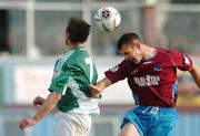 23 October 2005; Steven Gray, Drogheda United, in action against Robbie Dunne, Bray Wanderers. FAI Carlsberg Cup Semi-Final, Drogheda United v Bray Wanderers, United Park, Drogheda, Co. Louth. Picture credit: David Maher / SPORTSFILE