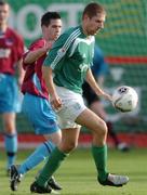 23 October 2005; Kevin O'Brien, Bray Wanderers, in action against Stephen Bradley, Drogheda United. FAI Carlsberg Cup Semi-Final, Drogheda United v Bray Wanderers, United Park, Drogheda, Co. Louth. Picture credit: David Maher / SPORTSFILE