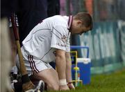 23 October 2005; Eugene Cloonan, Athenry, on the sideline after being sent off. Galway Senior Hurling Championship Semi-Final, Athenry v Loughrea. Athenry, Galway. Picture credit: Damien Eagers / SPORTSFILE