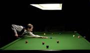 24 October 2005; Alex Higgins pots a pink during the first frame of his game. vcpoker.ie Irish Professional Snooker Championships, First Round, Alex Higgins.v.Garry Hardiman, Spawell, Tempelogue, Dublin. Picture credit: Brendan Moran / SPORTSFILE