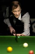 24 October 2005; Alex Higgins in action during the 2nd frame. vcpoker.ie Irish Professional Snooker Championships, First Round, Alex Higgins.v.Garry Hardiman, Spawell, Tempelogue, Dublin. Picture credit: Brendan Moran / SPORTSFILE