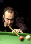 25 October 2005; Fergal O'Brien, in action during the first frame. vcpoker.ie Irish Professional Snooker Championships, Quarter Finals, Fergal O'Brien.v.Michael Judge, Spawell, Tempelogue, Dublin. Picture credit: Damien Eagers / SPORTSFILE
