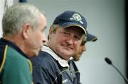 27 October 2005; Australian coach Kevin Sheedy and Ireland's Pete McGrath at the final press conference in advance of the 2nd Fosters International Rules game between Australia and Ireland, Telstra Dome, Melbourne, Australia. Picture credit; Ray McManus / SPORTSFILE