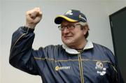 27 October 2005; The Australian coach Kevin Sheedy in jovial mood after the final press conference in advance of the 2nd Fosters International Rules game between Australia and Ireland, Telstra Dome, Melbourne, Australia. Picture credit; Ray McManus / SPORTSFILE