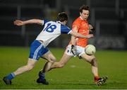 15 March 2014; Tony Kernan, Armagh, in action against Karl O'Connell, Monaghan. Allianz Football League, Division 2, Round 5, Armagh v Monaghan, Athletic Grounds, Armagh. Picture credit: Oliver McVeigh / SPORTSFILE