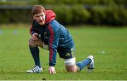25 March 2014; Munster's Sean Dougall during squad training ahead of their Celtic League 2013/14, Round 18, game against Leinster on Saturday. Munster Rugby Squad Training, The Mardyke Arena, UCC, Cork. Picture credit: Diarmuid Greene / SPORTSFILE