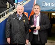 17 March 2014; Seamus O'Hare, GAA Volunteer, and Seamus Woods, Secretary, Ulster Colleges GAA. Danske Bank MacRory Cup Final, St Patrick’s Maghera v Omagh CBS, Athletic Grounds, Armagh. Picture credit: Oliver McVeigh / SPORTSFILE