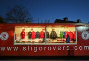 25 March 2014; General view of the Sligo Rovers club shop before the start of the game. Setanta Sports Cup, Semi-Final, 1st Leg, Sligo Rovers v St Patrick's Athletic, Showgrounds, Sligo. Picture credit: David Maher / SPORTSFILE