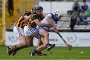 23 March 2014; Stephen Molumphy, Waterford, in action against Joey Holden, left, and JJ Delaney, Kilkenny. Allianz Hurling League, Division 1A, Round 5, Kilkenny v Waterford, Nowlan Park, Kilkenny. Picture credit: Ray McManus / SPORTSFILE