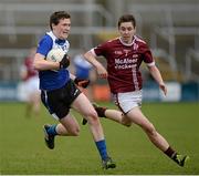 17 March 2014; Jack Doherty, St Patrick’s Maghera, in action against Eoighain Murray, Omagh CBS. Danske Bank MacRory Cup Final, St Patrick’s Maghera v Omagh CBS, Athletic Grounds, Armagh. Picture credit: Oliver McVeigh / SPORTSFILE