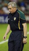 28 October 2005; Pete McGrath, Ireland, leaves the field at half time. 2005 Fosters International Rules Series, game 2, Australia v Ireland, Telstra Dome, Melbourne, Australia. Picture credit; Ray McManus / SPORTSFILE