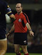 28 October 2005; Referee Michael Collins, Ireland. 2005 Fosters International Rules Series, game 2, Australia v Ireland, Telstra Dome, Melbourne, Australia. Picture credit; Ray McManus / SPORTSFILE